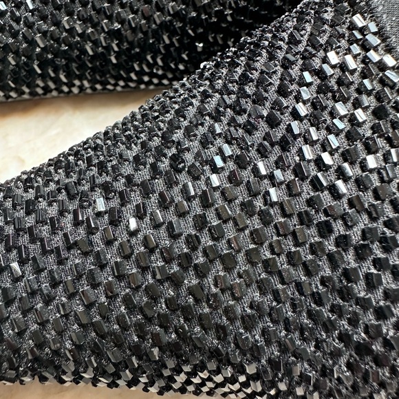 Vintage? CAPARROS beaded Black Size 9B slingbacks. - Picture 7 of 9